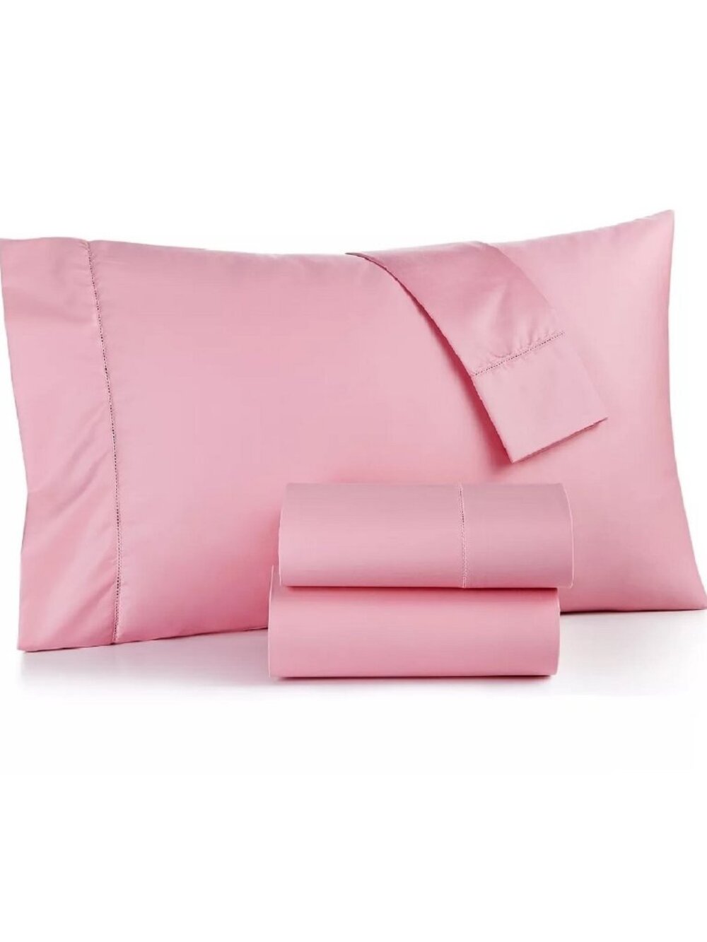 new CHERRY BLOSSOM PINK Charter Club 550 TC Cotton CAL KING Extra-Deep Sheet Set